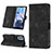 Leather Case Stands Flip Cover Holder YB1 for Motorola Moto E22