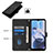 Leather Case Stands Flip Cover Holder YB1 for Motorola Moto E22