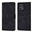 Leather Case Stands Flip Cover Holder YB1 for Motorola Moto G 5G (2023) Black