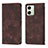 Leather Case Stands Flip Cover Holder YB1 for Motorola Moto G54 5G