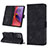 Leather Case Stands Flip Cover Holder YB1 for Motorola Moto G84 5G