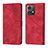 Leather Case Stands Flip Cover Holder YB1 for Motorola Moto G84 5G Red