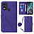 Leather Case Stands Flip Cover Holder YB1 for Nokia C22 Purple