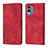Leather Case Stands Flip Cover Holder YB1 for Nokia X30 5G Red