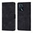 Leather Case Stands Flip Cover Holder YB1 for Oppo A16 Black