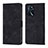 Leather Case Stands Flip Cover Holder YB1 for Oppo A16s Black
