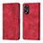 Leather Case Stands Flip Cover Holder YB1 for Oppo A38 Red