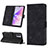 Leather Case Stands Flip Cover Holder YB1 for Oppo A77 5G