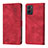 Leather Case Stands Flip Cover Holder YB1 for Oppo A96 4G Red