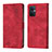 Leather Case Stands Flip Cover Holder YB1 for Oppo A96 5G Red