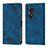 Leather Case Stands Flip Cover Holder YB1 for Oppo Reno8 T 4G Blue