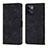 Leather Case Stands Flip Cover Holder YB1 for Oppo Reno9 5G Black