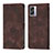 Leather Case Stands Flip Cover Holder YB1 for Realme Narzo 50 5G Brown