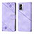 Leather Case Stands Flip Cover Holder YB1 for Realme V23 5G Purple