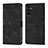 Leather Case Stands Flip Cover Holder YB1 for Samsung Galaxy A04s Black