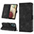 Leather Case Stands Flip Cover Holder YB1 for Samsung Galaxy A12