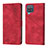 Leather Case Stands Flip Cover Holder YB1 for Samsung Galaxy A12 Nacho Red