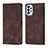 Leather Case Stands Flip Cover Holder YB1 for Samsung Galaxy A13 4G Brown
