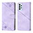 Leather Case Stands Flip Cover Holder YB1 for Samsung Galaxy A13 4G Purple