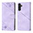 Leather Case Stands Flip Cover Holder YB1 for Samsung Galaxy A13 5G Purple