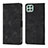 Leather Case Stands Flip Cover Holder YB1 for Samsung Galaxy A22 5G Black