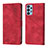 Leather Case Stands Flip Cover Holder YB1 for Samsung Galaxy A32 4G Red