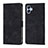 Leather Case Stands Flip Cover Holder YB1 for Samsung Galaxy F04 Black