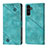 Leather Case Stands Flip Cover Holder YB1 for Samsung Galaxy Jump3 5G Green