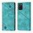 Leather Case Stands Flip Cover Holder YB1 for Samsung Galaxy M02s Green