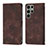 Leather Case Stands Flip Cover Holder YB1 for Samsung Galaxy S22 Ultra 5G