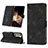 Leather Case Stands Flip Cover Holder YB1 for Samsung Galaxy S24 Plus 5G