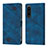Leather Case Stands Flip Cover Holder YB1 for Sony Xperia 1 IV Blue