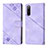 Leather Case Stands Flip Cover Holder YB1 for Sony Xperia 10 IV Purple