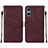 Leather Case Stands Flip Cover Holder YB1 for Sony Xperia 5 V