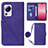 Leather Case Stands Flip Cover Holder YB1 for Xiaomi Civi 2 5G Purple