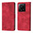 Leather Case Stands Flip Cover Holder YB1 for Xiaomi Mi 13T 5G Red