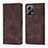 Leather Case Stands Flip Cover Holder YB1 for Xiaomi Poco X5 5G Brown