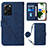 Leather Case Stands Flip Cover Holder YB1 for Xiaomi Poco X5 Pro 5G Blue