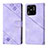 Leather Case Stands Flip Cover Holder YB1 for Xiaomi Redmi 10 India Purple