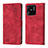Leather Case Stands Flip Cover Holder YB1 for Xiaomi Redmi 10 Power Red