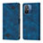 Leather Case Stands Flip Cover Holder YB1 for Xiaomi Redmi 11A 4G Blue