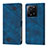 Leather Case Stands Flip Cover Holder YB1 for Xiaomi Redmi K60 Ultra 5G Blue