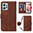 Leather Case Stands Flip Cover Holder YB1 for Xiaomi Redmi Note 12 4G