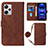 Leather Case Stands Flip Cover Holder YB1 for Xiaomi Redmi Note 12 Explorer