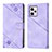 Leather Case Stands Flip Cover Holder YB1 for Xiaomi Redmi Note 12 Pro 5G Purple