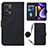 Leather Case Stands Flip Cover Holder YB1 for Xiaomi Redmi Note 12 Turbo 5G Black