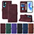 Leather Case Stands Flip Cover Holder YB2 for Huawei Honor 90 Lite 5G