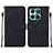 Leather Case Stands Flip Cover Holder YB2 for Huawei Honor X6a Black