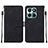 Leather Case Stands Flip Cover Holder YB2 for Huawei Honor X8b Black