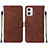 Leather Case Stands Flip Cover Holder YB2 for Motorola Moto G73 5G